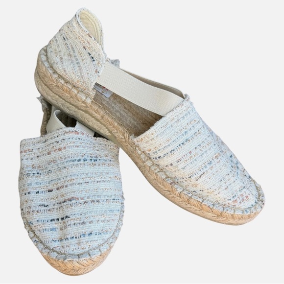 Alpargatus Shoes - Chic Cream Alpargatus Artesanía Espadrille Flats Size 39 (8 1/2) Cream Multi